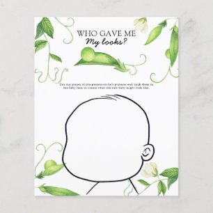 Pea baby shower - Who gave me my looks game