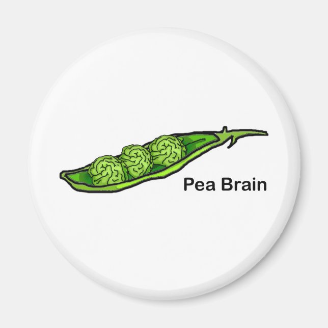 Pea Brain Magnet (Front)