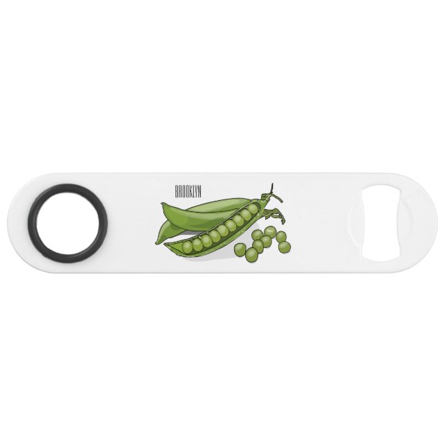 Pea cartoon illustration  (Front (Horizontal))