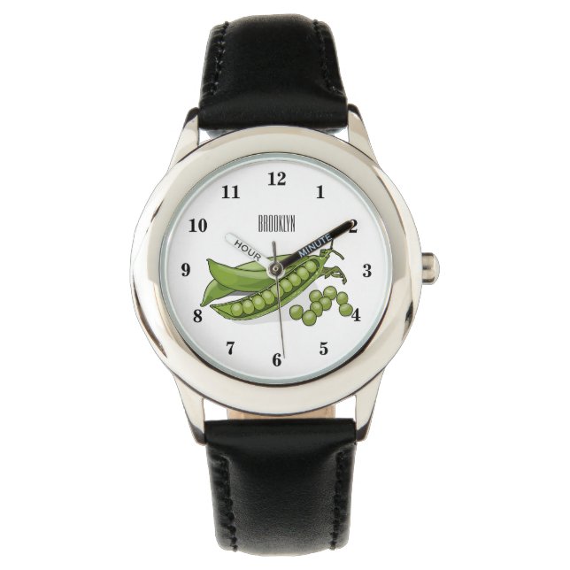 Pea cartoon illustration watch (Front)