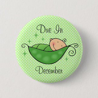 Pea in My Pod Personalised Button