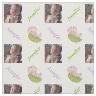 Pea in the pod baby girl lavender nursery fabric