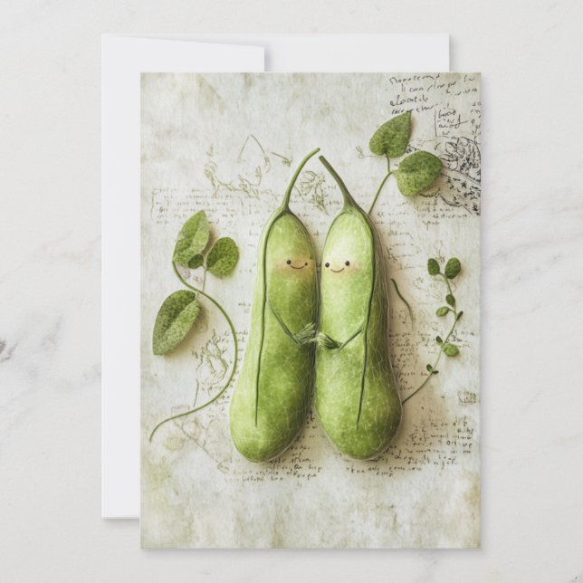 Pea in the Pod | Garden Cuddles Invitation (Front)