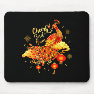 Pea Mahjong Cheers Bird Bam Chinese Mah Jong Game Mouse Pad