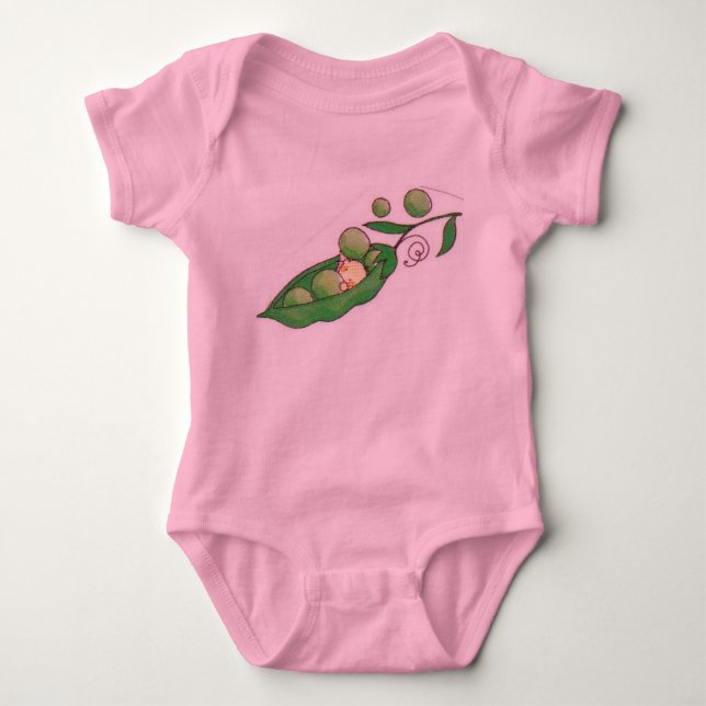 pea pod baby2 baby bodysuit (Front)