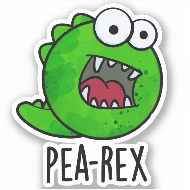 Pea Rex Funny Dinosaur Veggie TRex Pun  (Front)