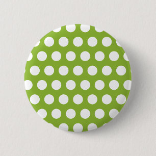 Pea Soup w/ Dots 6 Cm Round Badge