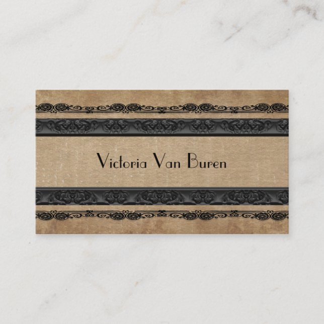 Peabodee Elegant Professional Business Card (Front)
