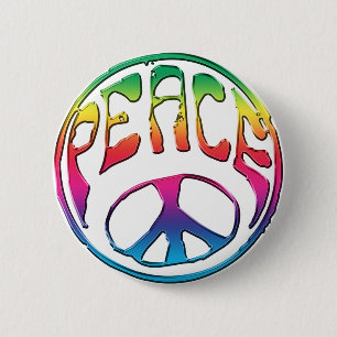 Peace-01 6 Cm Round Badge