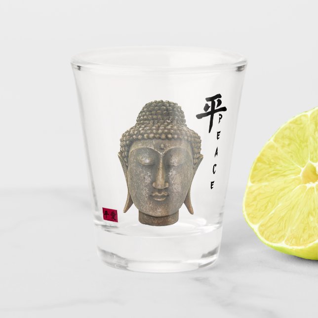 Peace 1 shot glass (Front)