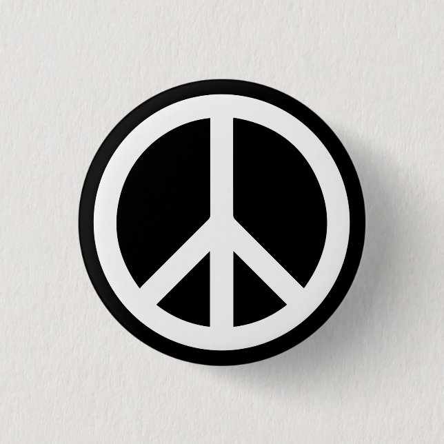 Peace 3 Cm Round Badge (Front)