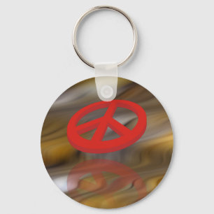 Peace 3D / reflexion Key Ring