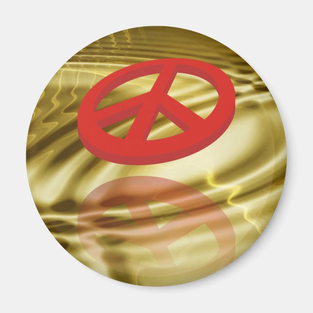 Peace 3D / reflexion Magnet (Front)