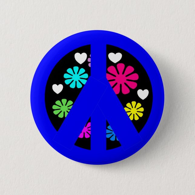 Peace 6 Cm Round Badge (Front)