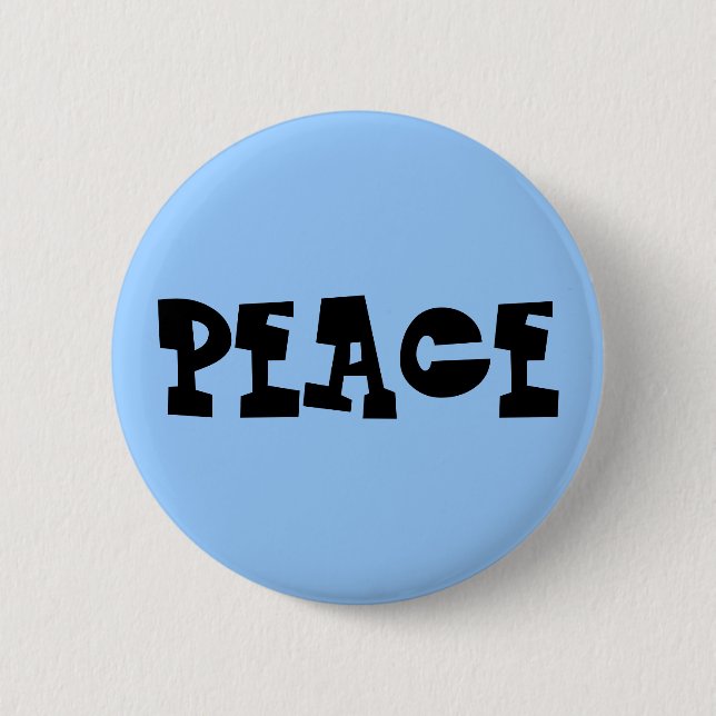 PEACE 6 CM ROUND BADGE (Front)