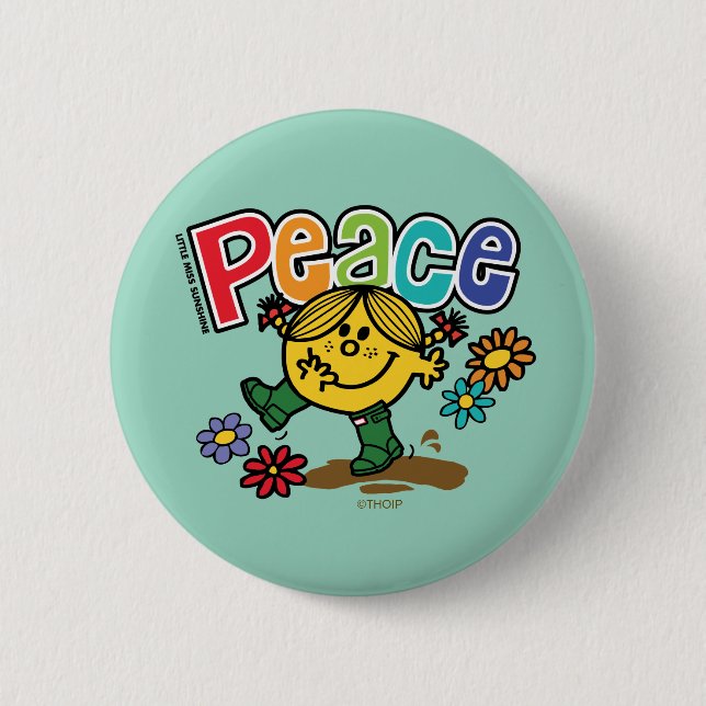 Peace 6 Cm Round Badge (Front)