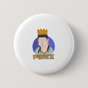 Peace 6 Cm Round Badge