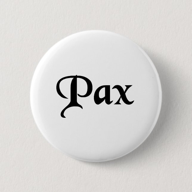 Peace 6 Cm Round Badge (Front)