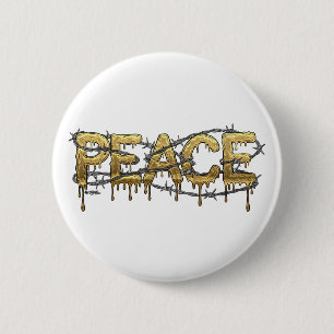 Peace 6 Cm Round Badge