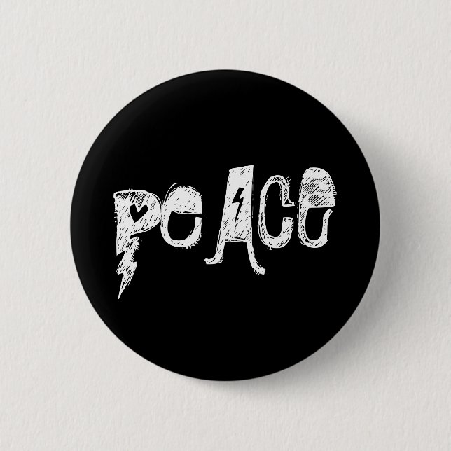 Peace 6 Cm Round Badge (Front)
