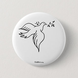 Peace 6 Cm Round Badge