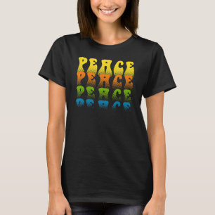 Peace 70s Retro  Seventies Anti War Graphic Peace T-Shirt