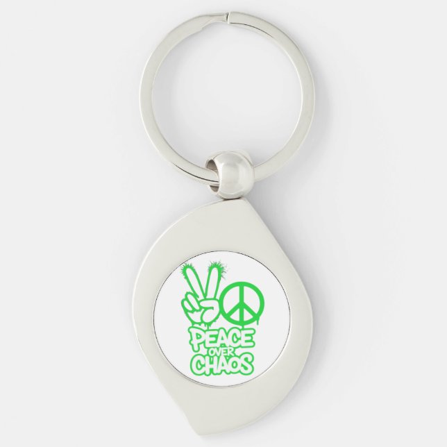 Peace Above Chaos Key Ring (Front)