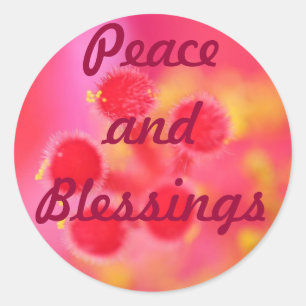 Peace and Blessings stickers