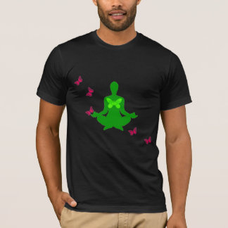Peace and Butterfly - Yoga Tee Shirt