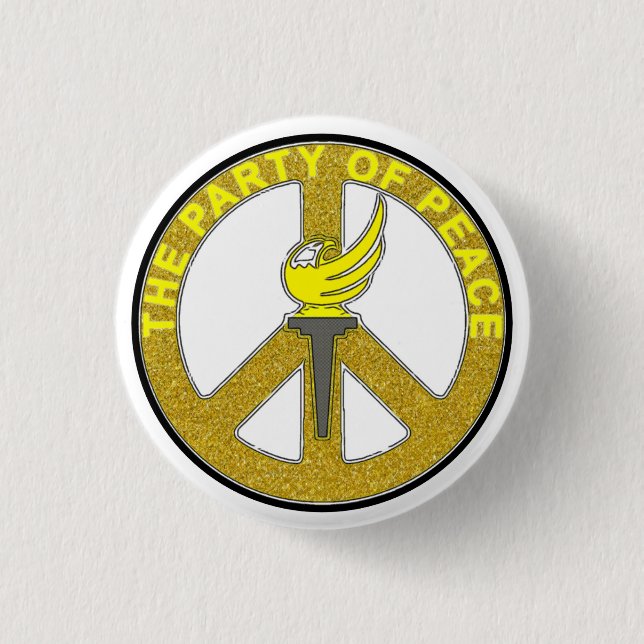 Peace and Cooperation 3 Cm Round Badge (Front)