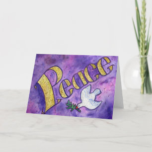 Peace and Dove Art Greeting Card