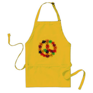 Peace and Flower Power Standard Apron
