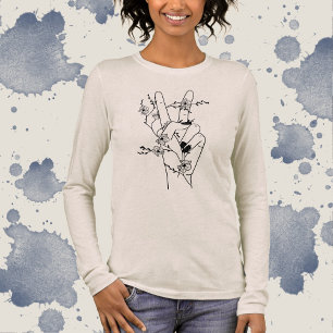Peace and Flowers Tri-Blend Shirt