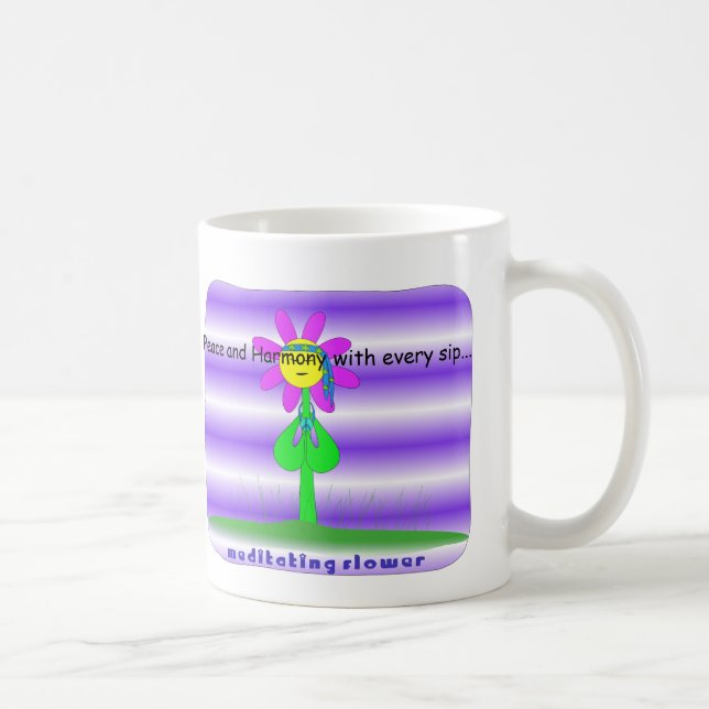 Peace and Harmony Flower Coffee Mug (Right)
