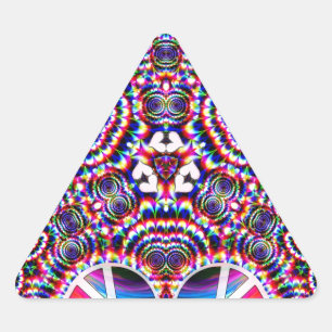 Peace and Harmony_ Triangle Sticker