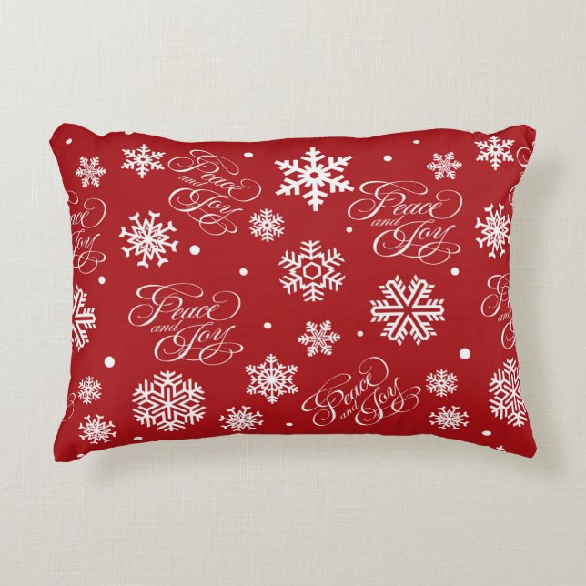 Peace and joy decorative cushion (Front)