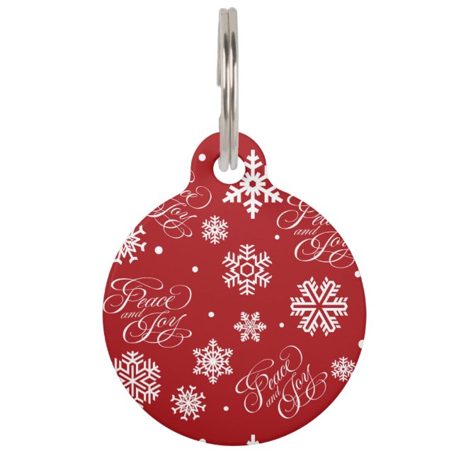 Peace and joy pet tag (Front)