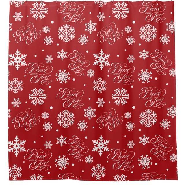 Peace and joy shower curtain (Front)