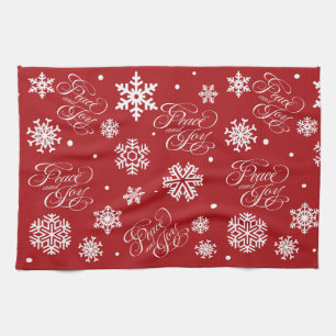 Peace and joy tea towel