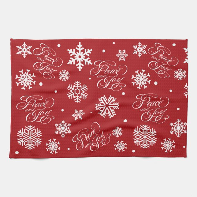 Peace and joy tea towel (Horizontal)