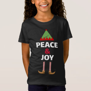 Peace And Joy Team Elf Family Matching Christmas P T-Shirt