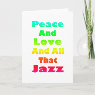 Peace and Love and All that Jazz Holiday Card