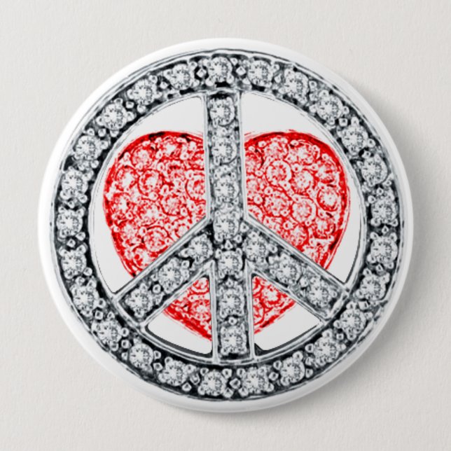 PEACE and LOVE Button (Front)
