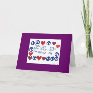 Peace and Love Card