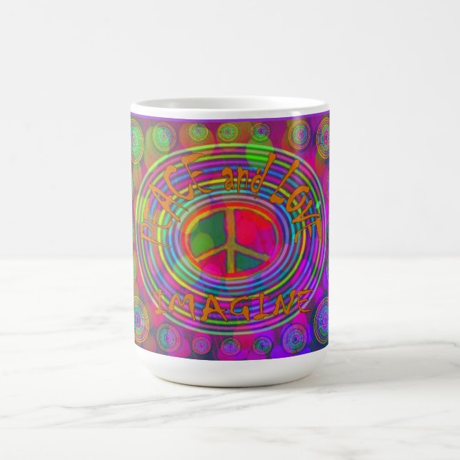 Peace and Love - Imagine Mug (Center)