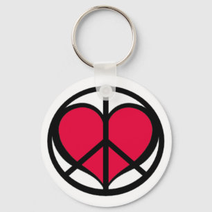Peace And Love Keychain