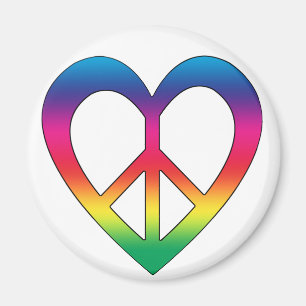 Peace and Love Magnet