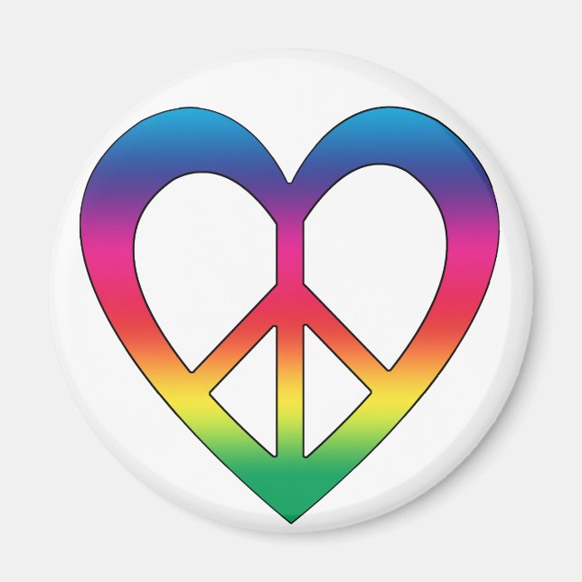 Peace and Love Magnet (Front)