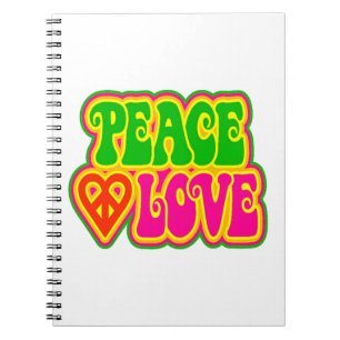 peace and love notebook