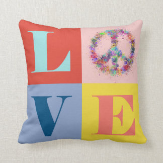 Peace and Love | Pop | Modern Cushion